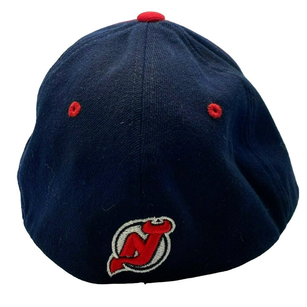 Vintage New Jersey Devils Hat Zephyr Fitted Back L/XL Hockey NHL - Picture 7 of 7